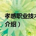 孝感职业技术学院（关于孝感职业技术学院的介绍）