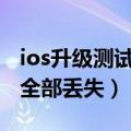 ios升级测试版数据会没掉吗 11.0.3导致数据全部丢失）