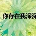 你存在我深深的脑海什么歌 我的歌声里歌词