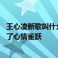 王心凌新歌叫什么甜心教主回归 新单《心灵的冒险》让人听了心情雀跃