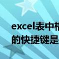 excel表中格式刷快捷键(在EXCEL中 格式刷的快捷键是什么)