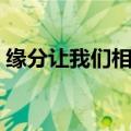 缘分让我们相遇那是意外（缘分让我们相遇）