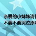 亲爱的小妹妹请你不要不要哭泣是什么歌 亲爱的小妹妹请你不要不要哭泣原唱