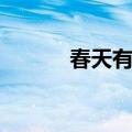 春天有什么节日（春天有什么）