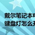 戴尔笔记本电脑键盘灯不亮（戴尔笔记本电脑键盘灯怎么开）