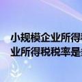 小规模企业所得税税率是多少?标准是怎样的呢?（小规模企业所得税税率是多少）