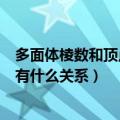 多面体棱数和顶点数的关系（多面体的顶点数棱数面数之间有什么关系）