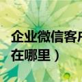 企业微信客户端手机版下载（企业微信客户端在哪里）