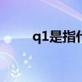 q1是指什么（企业里Q1什么意思）