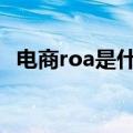 电商roa是什么意思（电商roi是什么意思）