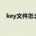 key文件怎么生成的（key文件怎么打开）