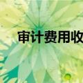 审计费用收取标准（审计费用收取标准）